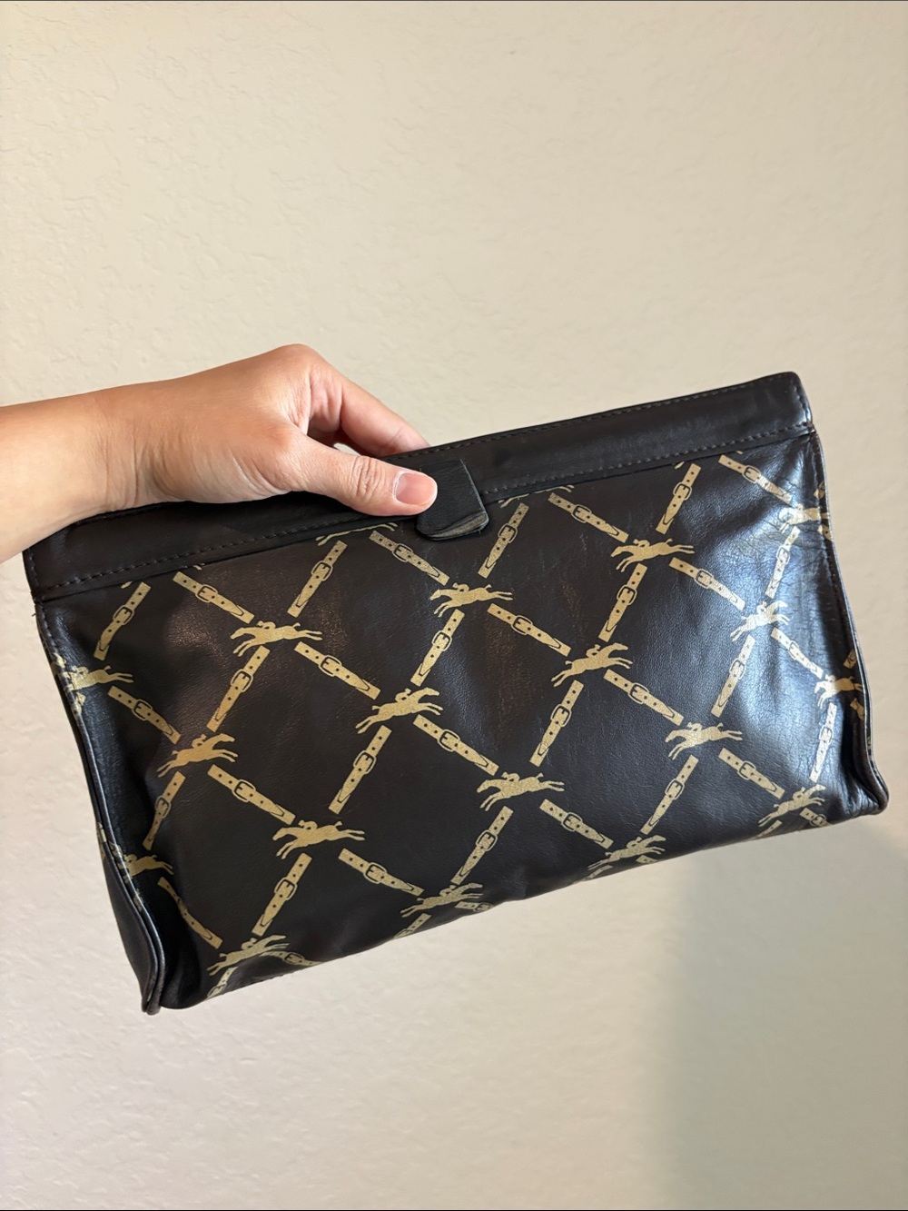Longchamp Leather Logo Clutch - Picture 2 of 6